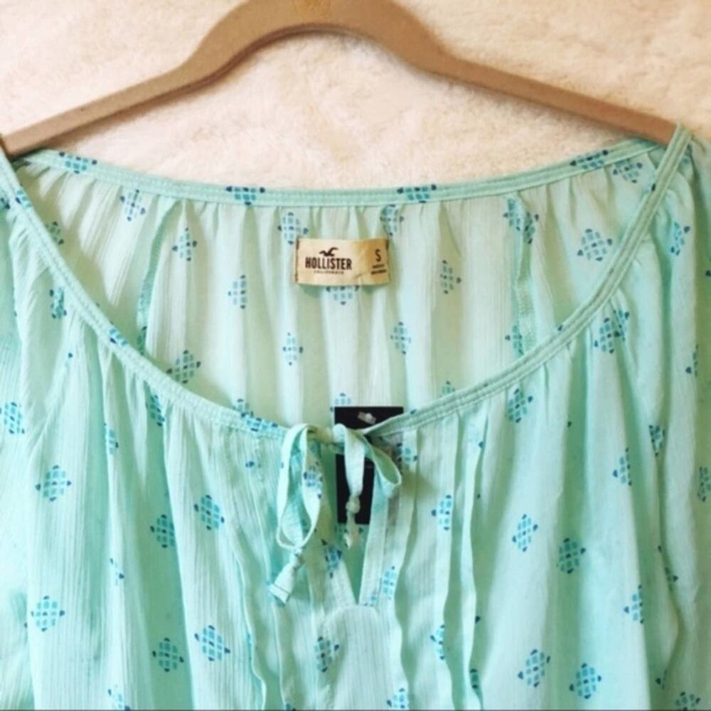 Hollister Teal Peplum Top - Picture 5 of 6